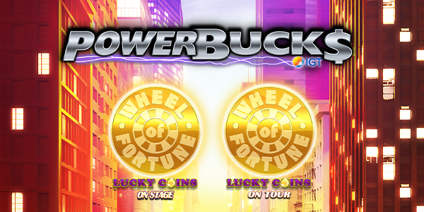 Powerbucks Wheel of Fortune Lucky Coins On Stage
